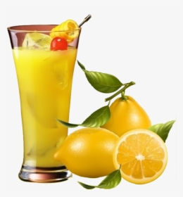 Juice Lemon Fruit Clip Art Iced Transprent - Free Clipart Zitrone, HD Png Download, Transparent PNG