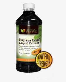 Papaya Leaf Liquid Extract - Bottle, HD Png Download, Transparent PNG