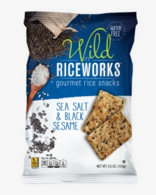 5oz Wild Riceworks Sea Salt & Black Sesame - Riceworks Sea Salt And Black Sesame, HD Png Download, Transparent PNG