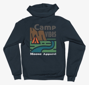 Camp Vibes Zip-up Hoodie, HD Png Download, Transparent PNG