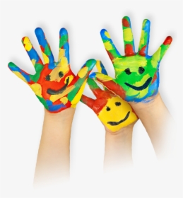 Hands With Paint, HD Png Download, Transparent PNG