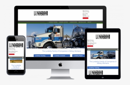 Lunderby Trucking, Llc - Responsive Web Design Image Png, Transparent Png, Transparent PNG