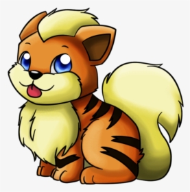 Cute Growlithe Drawing, HD Png Download, Transparent PNG