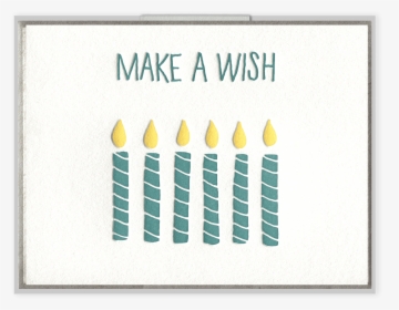 Make A Wish Letterpress Greeting Card - First Day Of Ramadan, HD Png Download, Transparent PNG