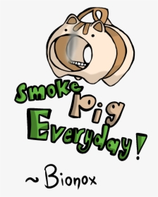 ~smoke Pig Everyday ~ - Cartoon, HD Png Download, Transparent PNG