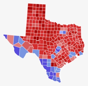 Texas Election Map 2018, HD Png Download, Transparent PNG