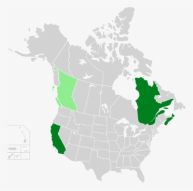 Canada And Usa Map Png, Transparent Png, Transparent PNG
