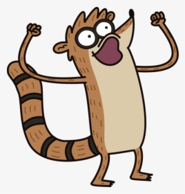 Rigby Looking Excited - Rigby Regular Show Png, Transparent Png, Transparent PNG