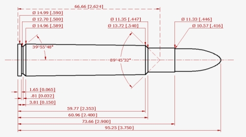 File - 416rigby - 416 Rigby Cartridge Dimensions, HD Png Download, Transparent PNG