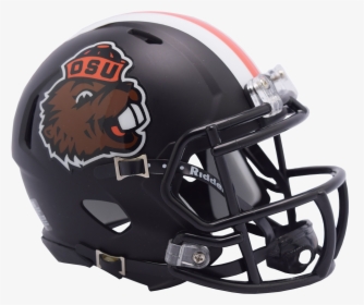 Oregon State Matte Black Speed Mini - Oregon State Football Helmets, HD Png Download, Transparent PNG