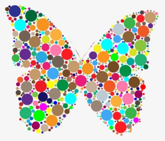 Circles Butterfly Big Image Png - Butterfly With Circles, Transparent Png, Transparent PNG