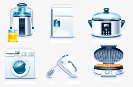 Clipart Kitchen Kitchen Appliance - Kitchen Appliances Clip Art, HD Png Download, Transparent PNG