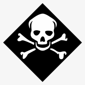 Skull And Cross Bones - Inhalation Hazard Placard, HD Png Download, Transparent PNG