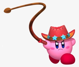 Kirby Holding A Whip - Kirby Return To Dreamland Whip, HD Png Download, Transparent PNG