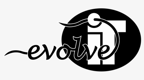 Evolve It Logo Black And White - Graphic Design, HD Png Download, Transparent PNG