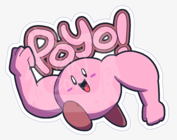 Buff Kirby Sticker - Kirby Sticker, HD Png Download, Transparent PNG