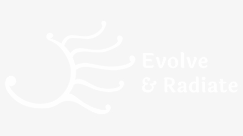 Evolve And Radiate Logo White - Johns Hopkins White Logo, HD Png Download, Transparent PNG