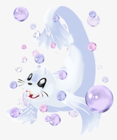 Dewgong Used Bubble Beam By Thewarriorartist - Cartoon, HD Png Download, Transparent PNG