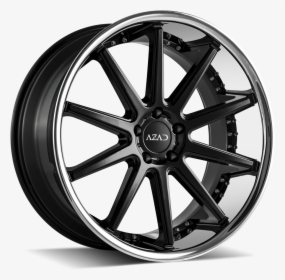 20 Inch Black And Chrome Rims, HD Png Download, Transparent PNG