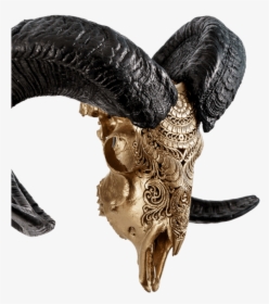 Carved Ram Skull - Statue, HD Png Download, Transparent PNG