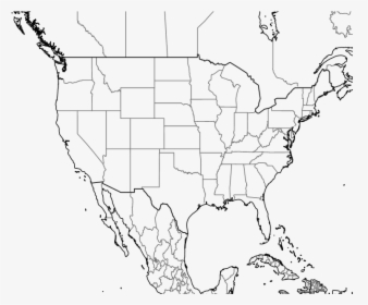 Map Usa White Background - Us Map With Maine Highlighted, HD Png Download, Transparent PNG