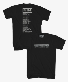 Cold And Black And Infinite Tour Tee - Nine Inch Nails Europe Tour 2018 Tee Shirt, HD Png Download, Transparent PNG