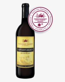 Captain S Select Wine Bottle - Wine, HD Png Download, Transparent PNG