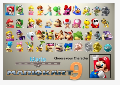 Mario Kart 9 Characters, HD Png Download, Transparent PNG