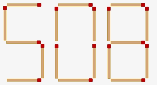Transparent Matchstick Png - Match 508 Puzzle, Png Download, Transparent PNG