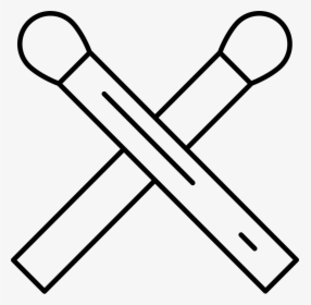 Matchstick Cross - Paint Brush Pencil Icon, HD Png Download, Transparent PNG