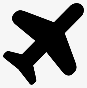 Airplane Black And White Icon, HD Png Download, Transparent PNG