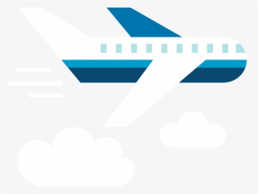 Plane Flat Icon Vector - Emblem, HD Png Download, Transparent PNG