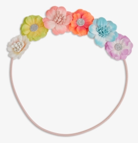 Flower Hair Band Coral - Hair Band Floral Png, Transparent Png, Transparent PNG