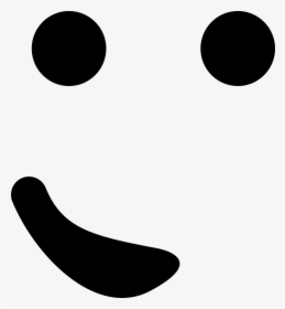 Emoticon Face With The Mouth At One Side Like A Small - Sonrisa De Lado Png, Transparent Png, Transparent PNG