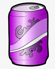 Cola, Drink, Junk Food, Pop, Refreshment, Soda - Purple Soda Can Png, Transparent Png, Transparent PNG