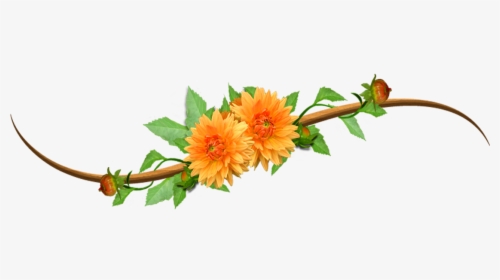 No Orange Clip Art - Orange Flower Clip Art, HD Png Download, Transparent PNG