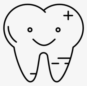 Free Download Dentistry Clipart Tooth Pediatric Dentistry - Line Art, HD Png Download, Transparent PNG