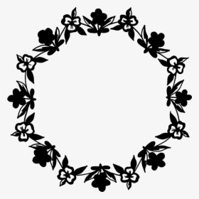 #frames #frame #borders #border #round #circle #circles - Circle Of Flowers Vector, HD Png Download, Transparent PNG