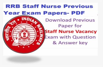 Rrb Staff Nurse Previous Question Papers, HD Png Download, Transparent PNG