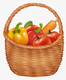 Basket Full Of Vegetables, HD Png Download, Transparent PNG