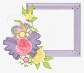 Free Png Best Stock Photos Cute Large Design Purple - Cute Photo Frame Design, Transparent Png, Transparent PNG