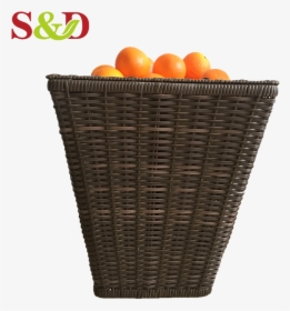Plastic Rattan Hand Woven Vegetable Storage Fruit Shop - Tangerine, HD Png Download, Transparent PNG