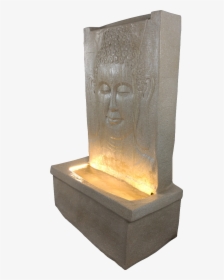 Rock Carved Lord Buddha Face Water Fountain For Home - Stele, HD Png Download, Transparent PNG