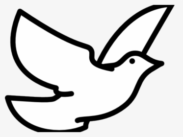 White Dove Clipart Memorial - Bird Flying Drawing Easy, HD Png Download, Transparent PNG