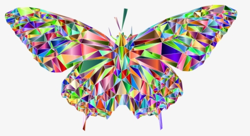 Butterfly Cartoon Pictures 24, Buy Clip Art - Poly Art Butterfly, HD Png Download, Transparent PNG
