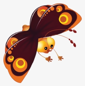 Baby Butterfly Cartoon Clip Art Pictures - Clipart Baby Butterfly Cartoon, HD Png Download, Transparent PNG