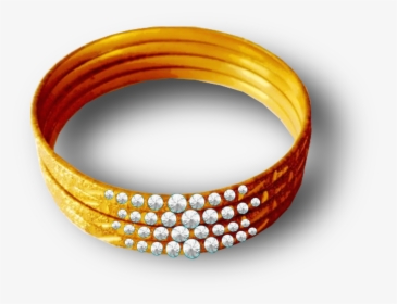 Diamond Gold Bangles - Bangle, HD Png Download, Transparent PNG