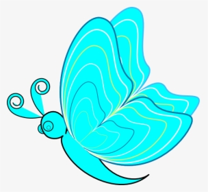 Blue Butterfly Cartoon Png, Transparent Png, Transparent PNG