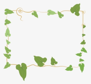 #ftestickers #leaves #frame #borders #green - Green, HD Png Download, Transparent PNG