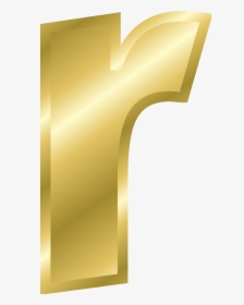 Transparent Gold Letter Png - Small Letter R Gold, Png Download, Transparent PNG